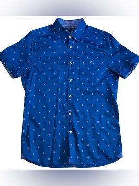 TED BAKER LONDON Ginton Diamond Geo Print Short Sleeve Sport Shirt Size 3